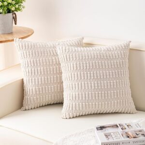 Corduroy Decorative Throw Pillow Covers – Pack of 2