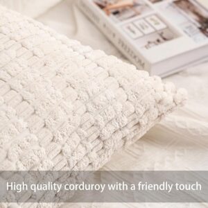 Corduroy Decorative Throw Pillow Covers – Pack of 2