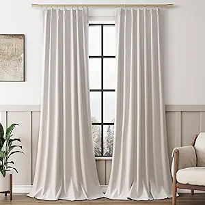 Blackout Pinch Pleated Linen Curtains