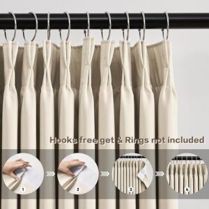 Cream Beige Blackout Curtains