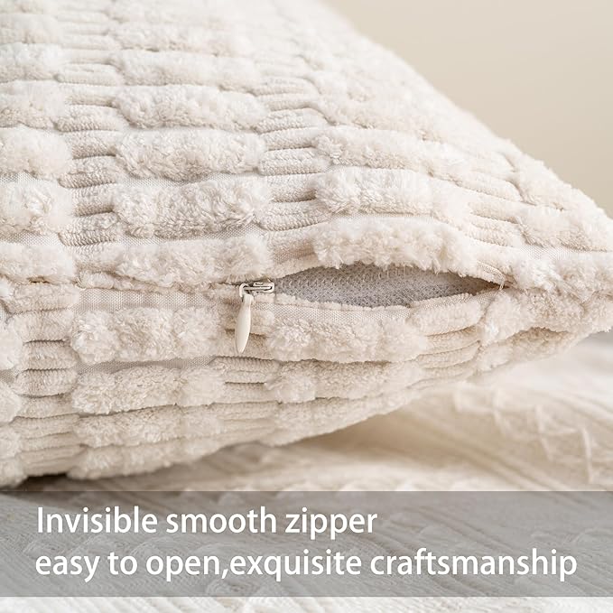 Corduroy Decorative Throw Pillow Covers – Pack of 2 - Image 3